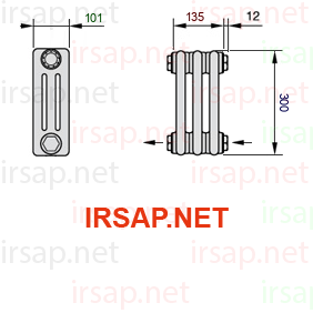 Радиатор IRSAP Tesi 30300/3 T08 CL 01
